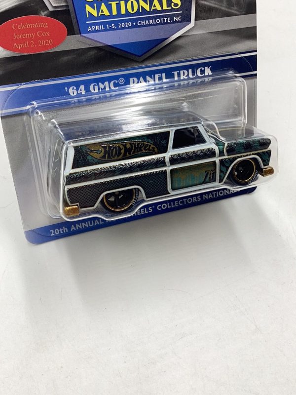 2020 Hot Wheels 20th Annual Collector Nationals ‘64 GMC Panel Truck W Dinner Sticker & Patch Pin 00386 04000 Online Sale