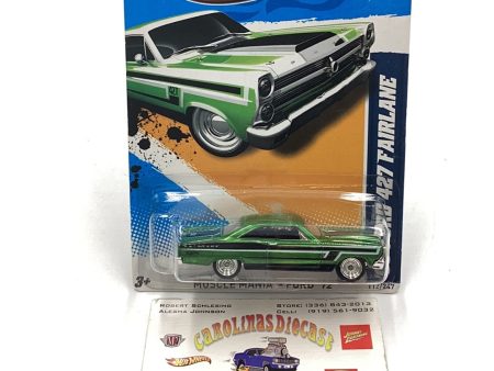 2012 hot wheels super treasure hunt #112 66 Ford 427 Fairlane W Protector For Sale