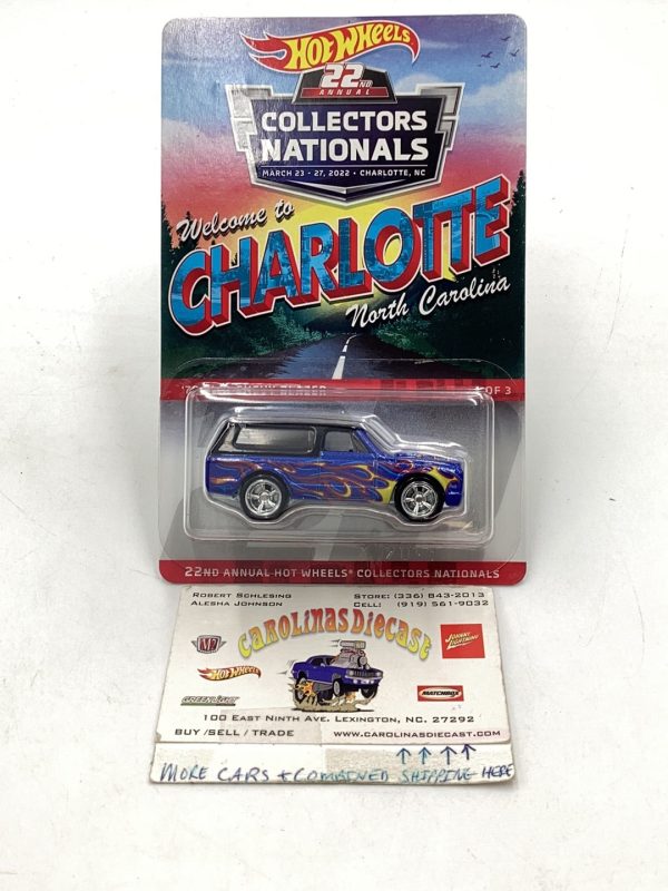 Hot wheels 22nd annual collectors Nationals 70 Chevy Blazer #797 6200 with protector Discount