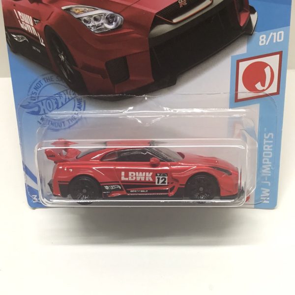 2021 hot wheels Q case #204 LB-Silhouette Works GT Nissan 35GT RR Ver 2 red liberty walk creased j hook 83F Hot on Sale