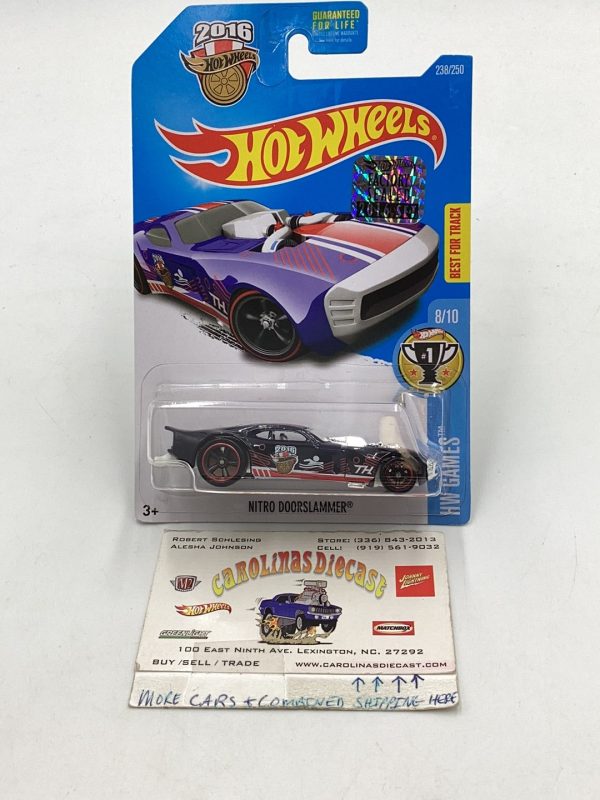 2016 hot wheels super treasure hunt #238 Nitro Doorslammer W Protector For Sale