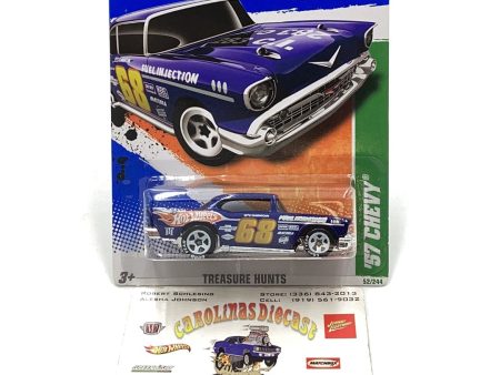 2011 hot wheels #52 treasure hunt 57 Chevy W  protector Online Hot Sale