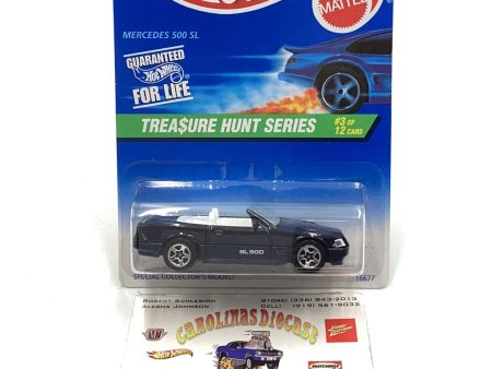 1997 Hot Wheels Treasure Hunt #580 Mercedes 500 SL #3 of 12 with protector Online now