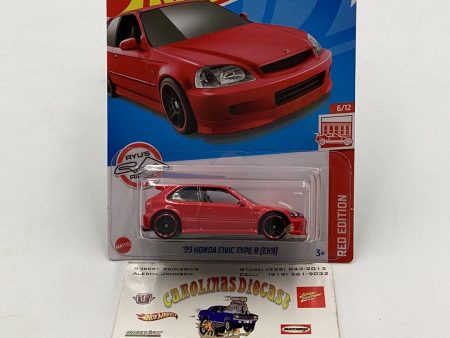 2022 hot wheels #125 99 Honda Civic Type R EK9 Target Red 6 12 Supply