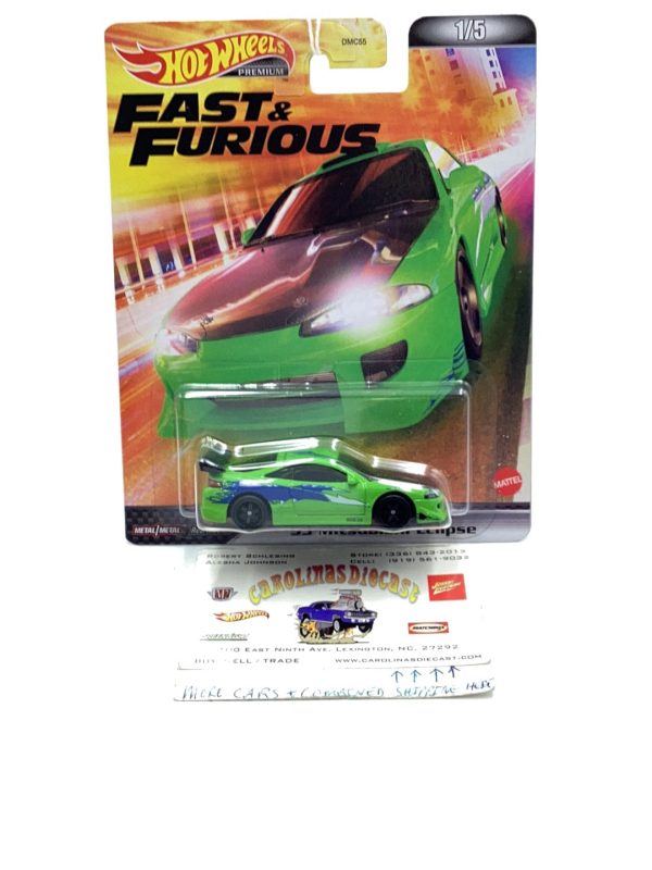 Hot wheels premium fast and furious 1 5 95 Mitsubishi Eclipse 249B For Discount