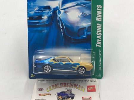 2007 Hot Wheels Super Treasure Hunt 69 Pontiac GTO W Protector Supply