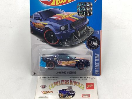 2017 hot wheels super treasure hunt 2005 Ford Mustang factory sealed sticker W Protector Online Hot Sale