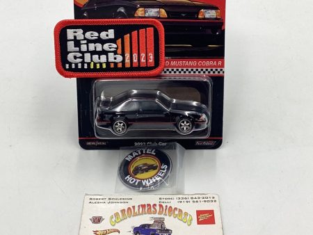 2023 Hot Wheels 1993 Ford Mustang Cobra R Club Car W Patch and Pin For Cheap