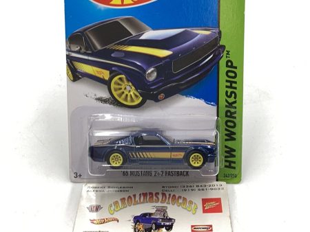 2015 hot wheels super treasure hunt #242 65 Mustang 2+2 Fastback W Protector Online