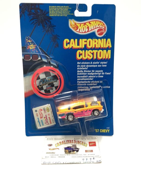 1989 Hot Wheels California Custom 57 Chevy real riders For Sale