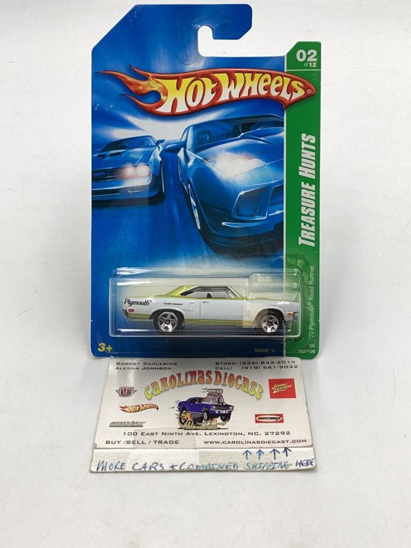 2008 Hot Wheels Treasure Hunt 70 Plymouth Roadrunner #162 Cheap