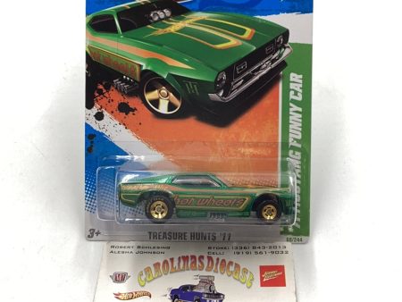 2011 hot wheels super treasure hunt #60 71 Mustang Funny Car W  Protector For Discount