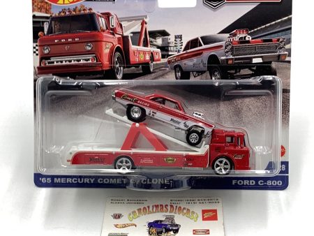 HOT WHEELS CAR CULTURE  TEAM TRANSPORT #28 65 Mercury Comet Cyclone C-800 279A on Sale