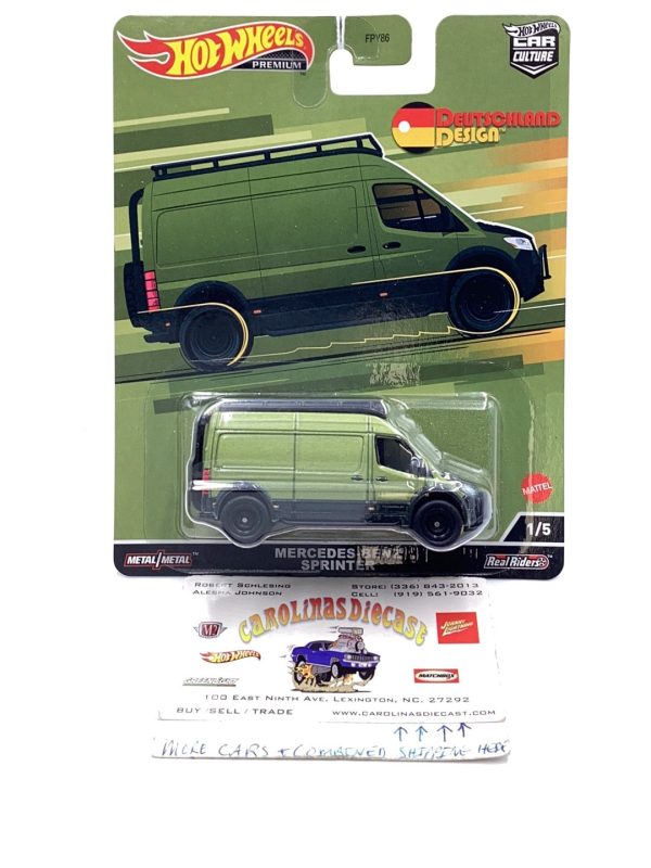 2022 Hot wheels car culture Deutschland Design Mercedes Benz Sprinter 1 5 252A For Sale