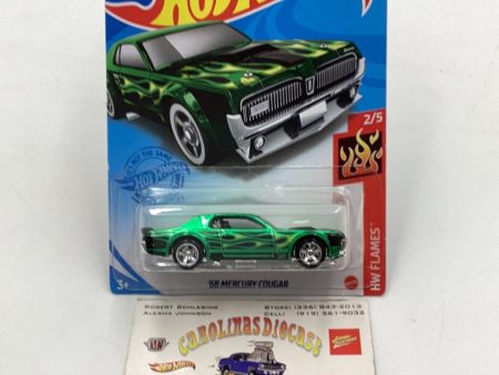 2021 hot wheels super treasure hunt #207 68 Mercury Cougar creased card W Protector Online Sale