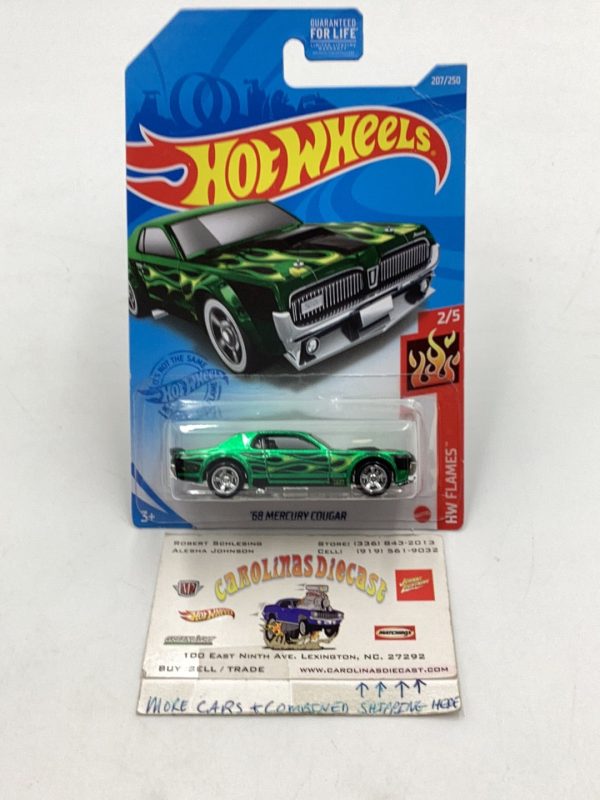 2021 hot wheels super treasure hunt #207 68 Mercury Cougar creased card W Protector Online Sale