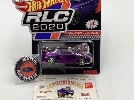 2020 Hot Wheels RLC Nissan Skyline BNR34 Club Car With Patch and Pin Discount