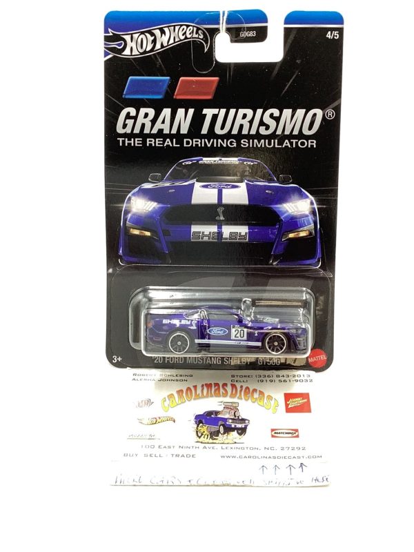 2024 Hot Wheels Gran Turismo 4 5 20 Ford Mustang Shelby GT500 154B For Sale