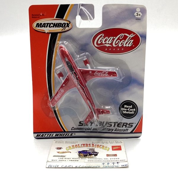 2000 Matchbox Sky Busters Coca Cola plane 113B Cheap