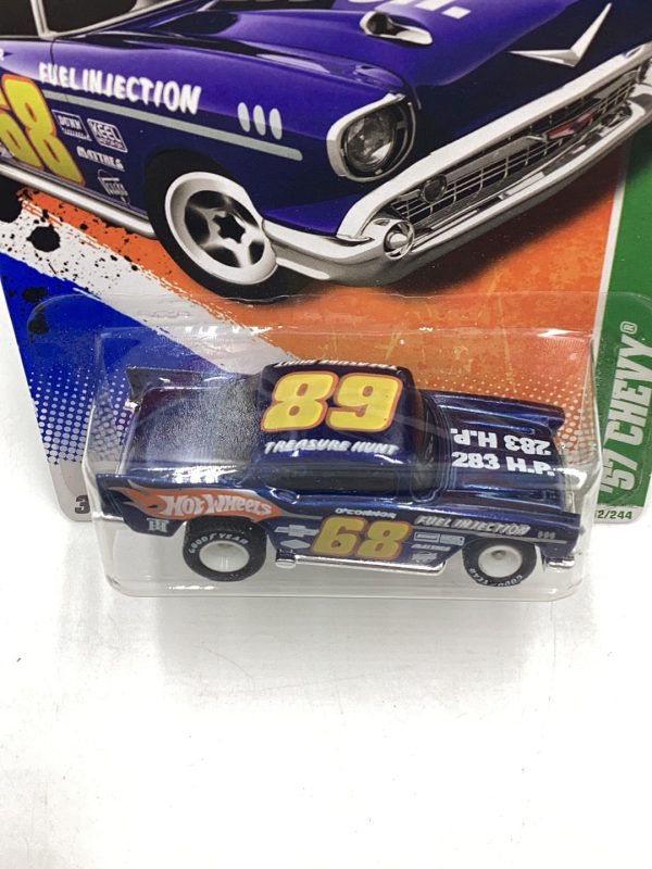 2011 hot wheels #52 Super treasure hunt 57 Chevy W  protector Online Sale