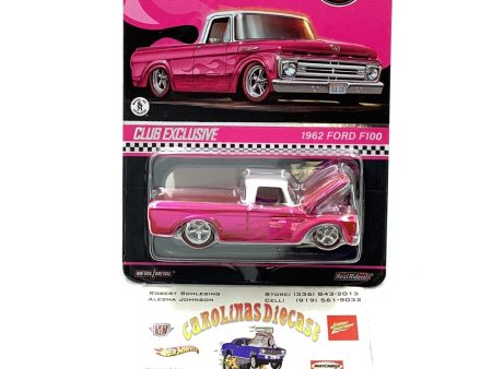 Hot wheels redline club 1962 Ford F-100 with protector on Sale