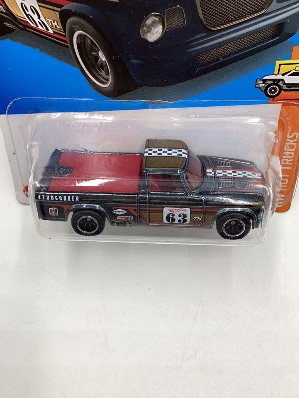 2022 hot wheels super treasure hunt #93 63 Studebaker Champ W  Protector Online Sale