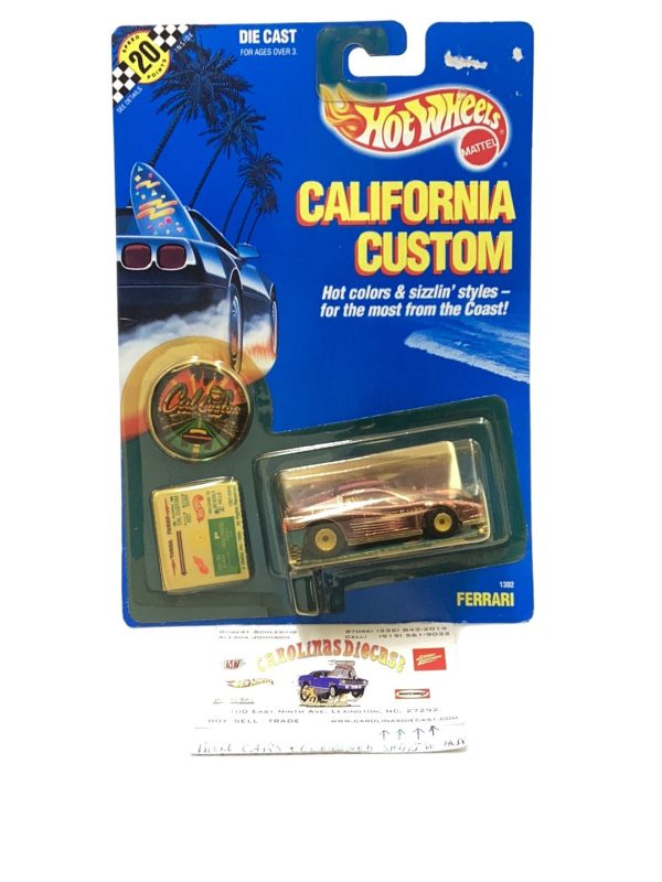 1989 Hot Wheels California Custom Ferrari real riders Online now