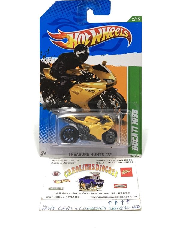 2012 Hot Wheels Treasure Hunts #52  DUCATI 1098 #52 63B Sale