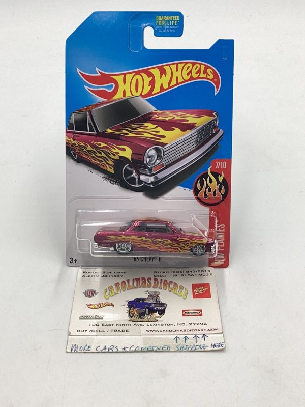 2017 hot wheels super treasure hunt 63 Chevy II W Protector Online