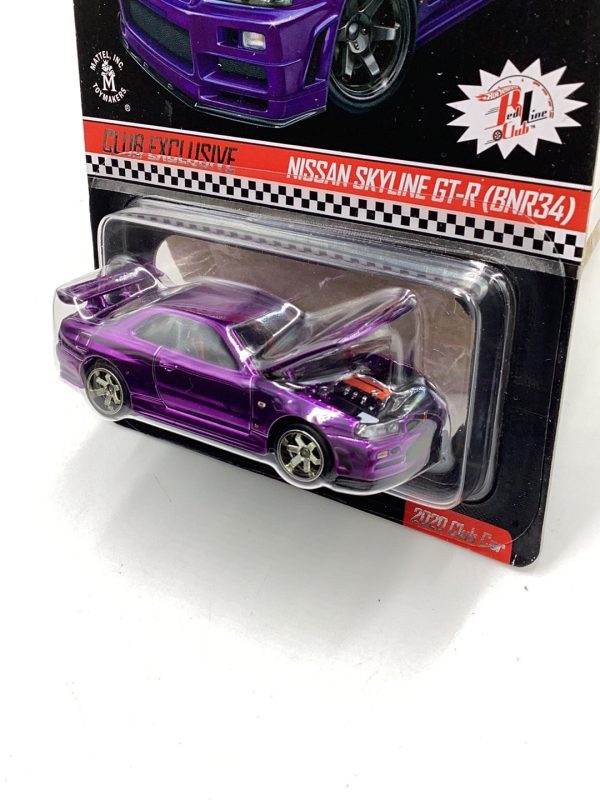 2020 Hot Wheels RLC Nissan Skyline BNR34 Club Car With Patch and Pin Discount