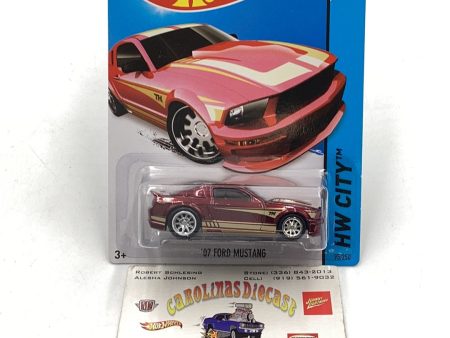 2014 hot wheels super treasure hunt #95 07 Ford Mustang W Protector For Cheap