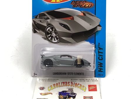 2014 hot wheels #164 Lamborghini Sesto Elemento Need for Speed with protector For Discount