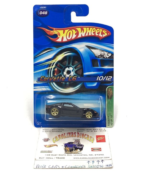 2006 Hot Wheels #48 Treasure Hunt Corvette C6 W protector 66E Online Sale