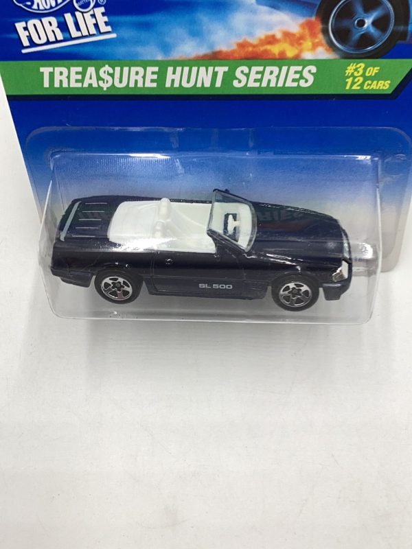 1997 Hot Wheels Treasure Hunt #580 Mercedes 500 SL #3 of 12 with protector Online now