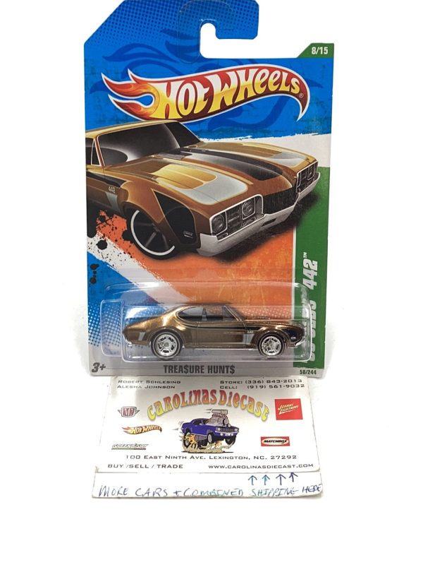 2011 hot wheels super treasure hunt #58 68 Olds 442 W  Protector For Discount