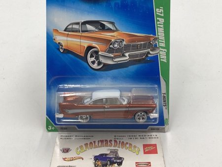 2009 hot wheels treasure hunt #44 57 Plymouth Fury with protector Online Sale