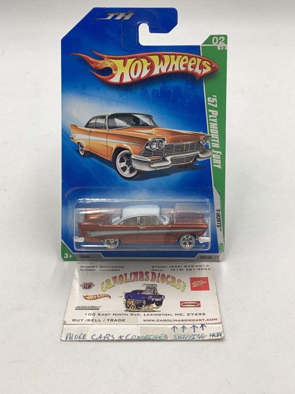 2009 hot wheels treasure hunt #44 57 Plymouth Fury with protector Online Sale