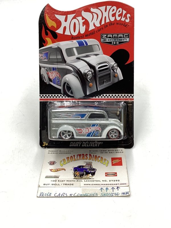 2019 Hot wheels  collectors edition Dairy Delivery mail in Zamac edition Real Riders Fashion