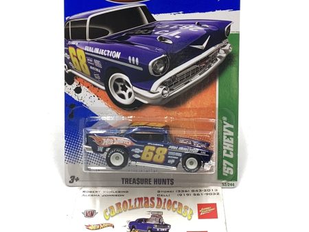 2011 hot wheels #52 Super treasure hunt 57 Chevy W  protector Online Sale