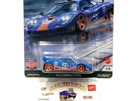 Hot wheels British Horse Power 1 5 Gulf McLaren F1 GTR Hot on Sale