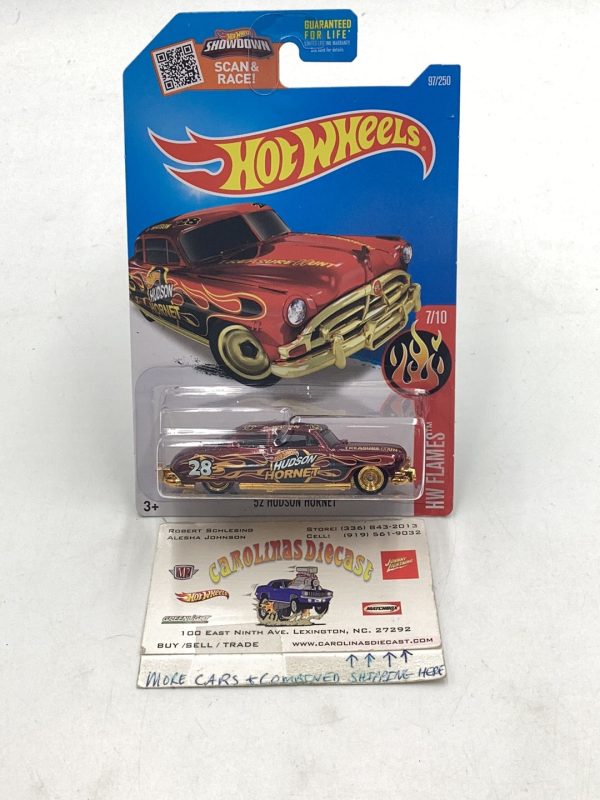 2016 hot wheels super treasure hunt 52 Hudson Hornet W Protector Online now