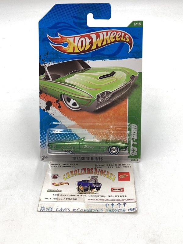 2011 hot wheels super treasure hunt #56 63 T-Bird W  Protector Supply