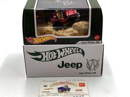 2022 Hot Wheels RLC 1944 Willys MB Jeep Red 10898 25000 Online