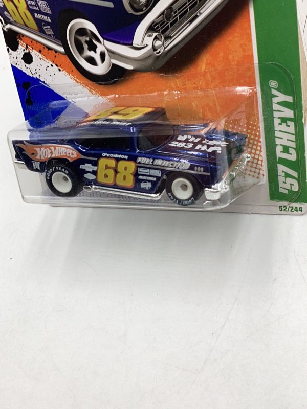 2011 hot wheels #52 Super treasure hunt 57 Chevy W  protector Online Sale