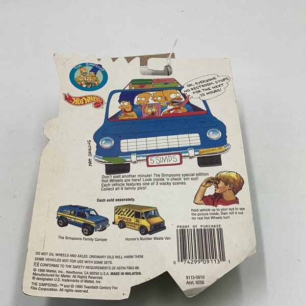 Hot wheels The Simpsons Homers Nuclear Waste Van Fashion