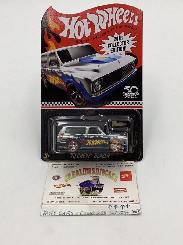 Hot wheels RLC 2018 collectors edition 70 Chevy Blazer Hot on Sale