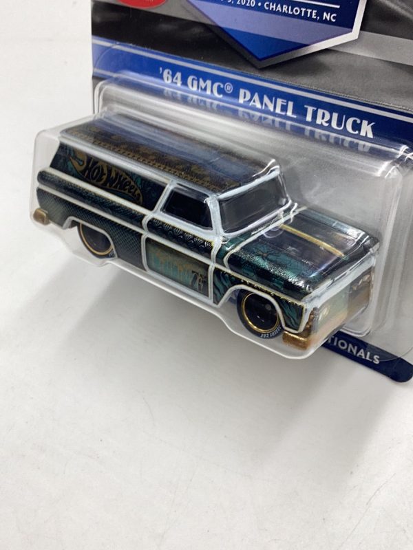 2020 Hot Wheels 20th Annual Collector Nationals ‘64 GMC Panel Truck W Dinner Sticker & Patch Pin 00386 04000 Online Sale