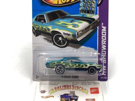 2013 hot wheels super treasure hunt #217 71 Dodge Demon Factory Sealed W Protector Hot on Sale