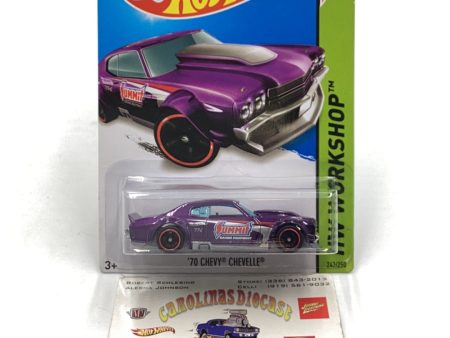 2014 hot wheels super treasure hunt 70 Chevy Chevelle Summit W Protector Fashion