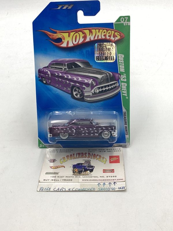 2009 hot wheels super treasure hunt #49 Custom 53 Chevy factory sealed sticker W Protector Discount